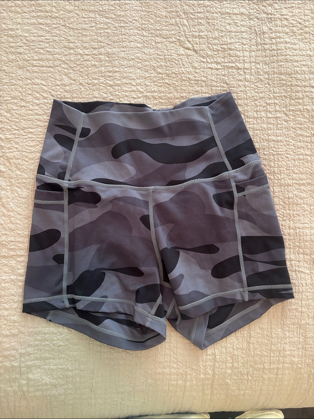 Ethos Gray Camo Women’s Active Shorts